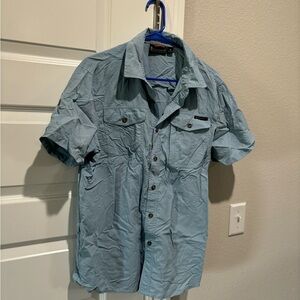 Free Country Light Blue Shirt, medium